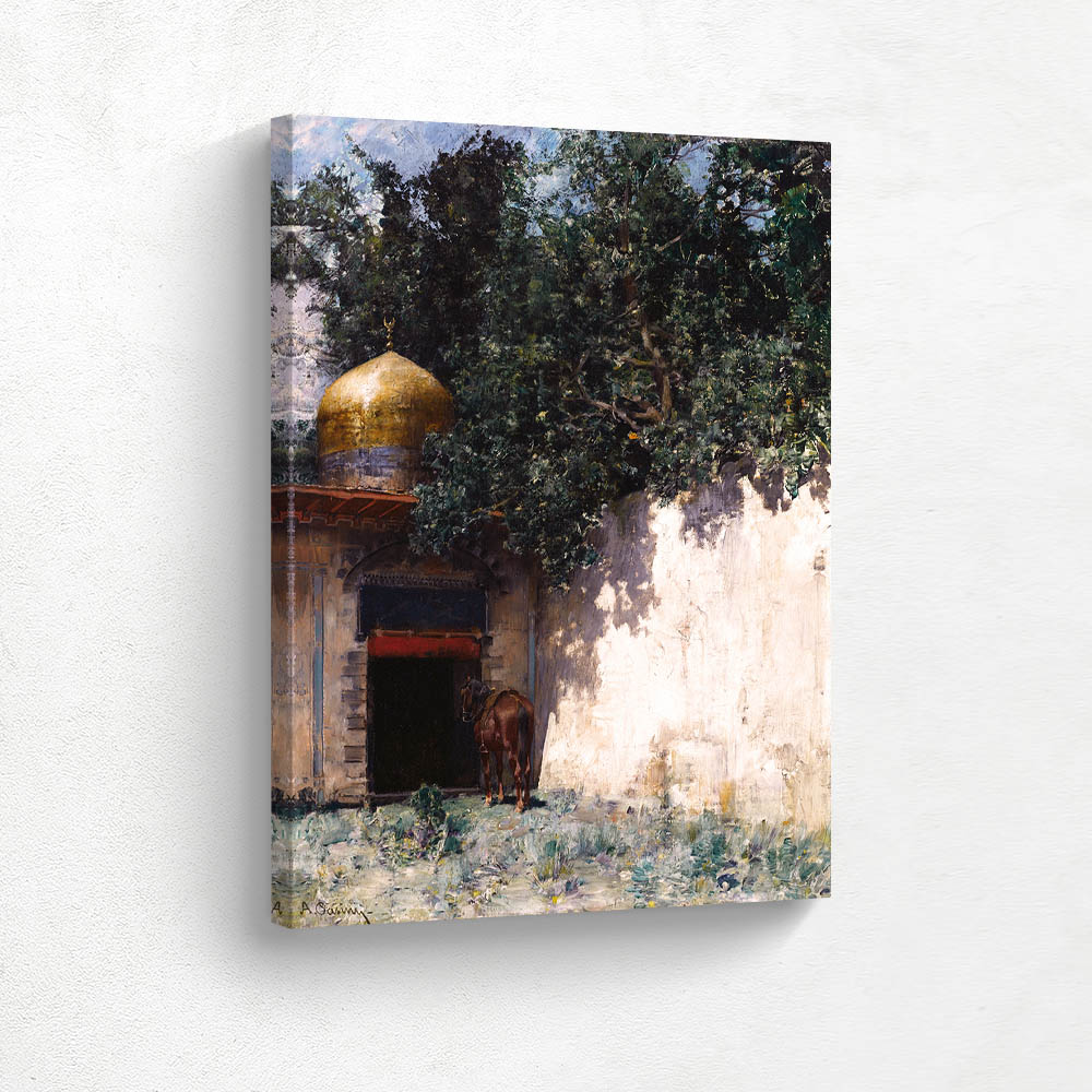 Awaiting His Masters Return