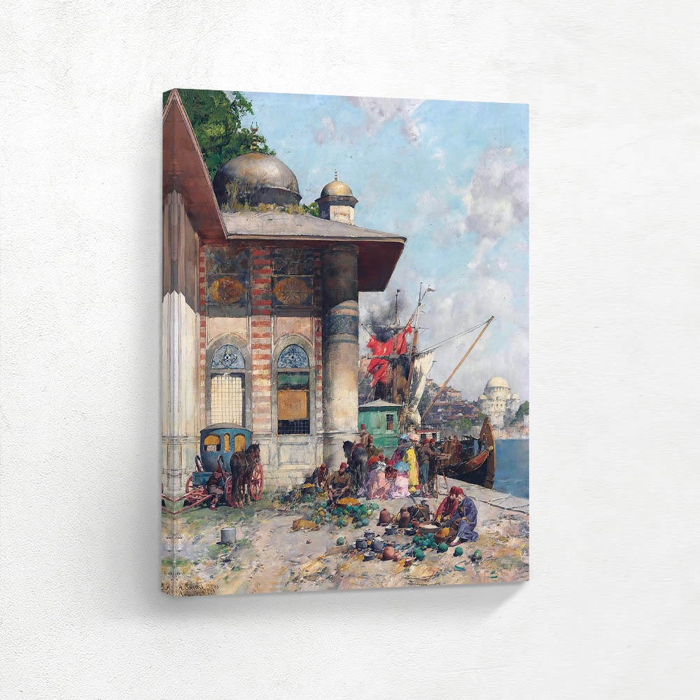 Market day a Capriccio of the Old City Shores Constantinople