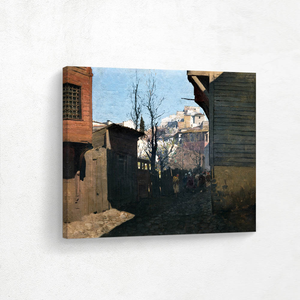 City Scape with Figures in the Ally