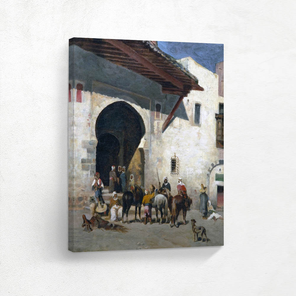 Riders at the Entrance of the Medina