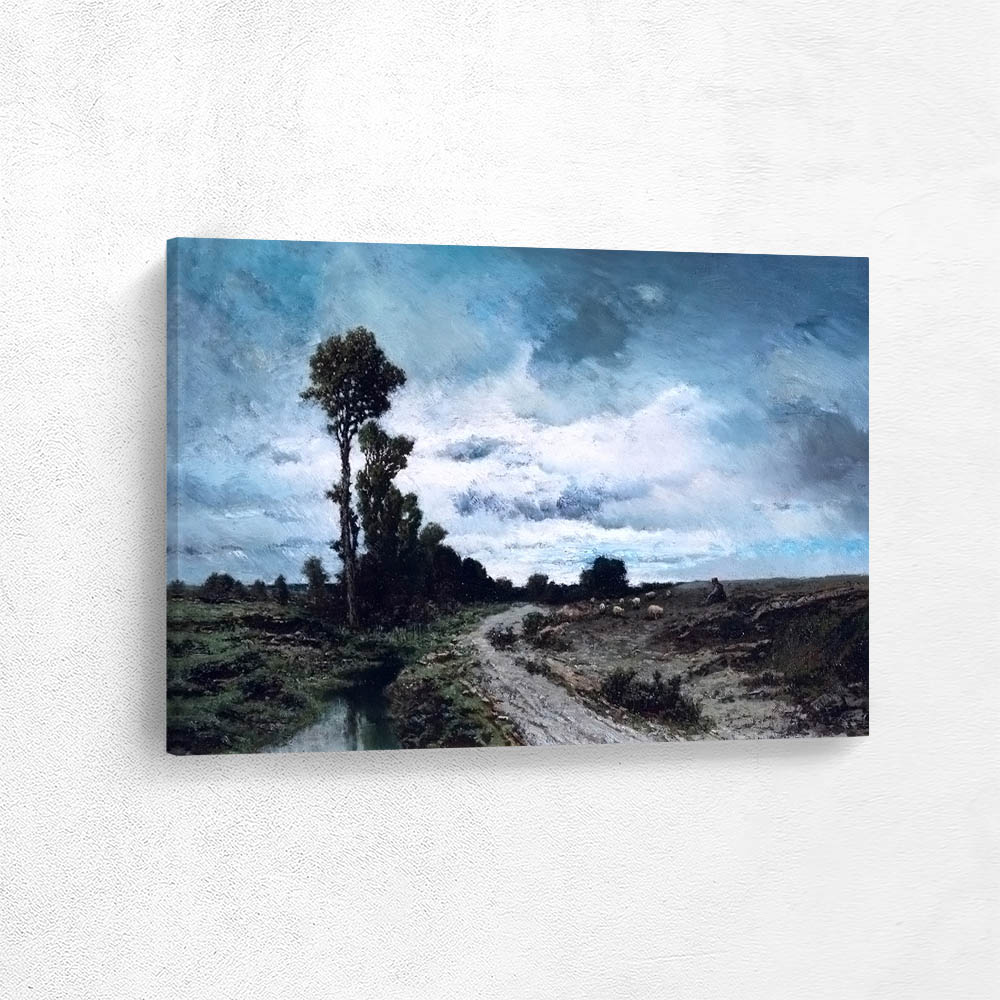 Rural Landscape by Moonlight