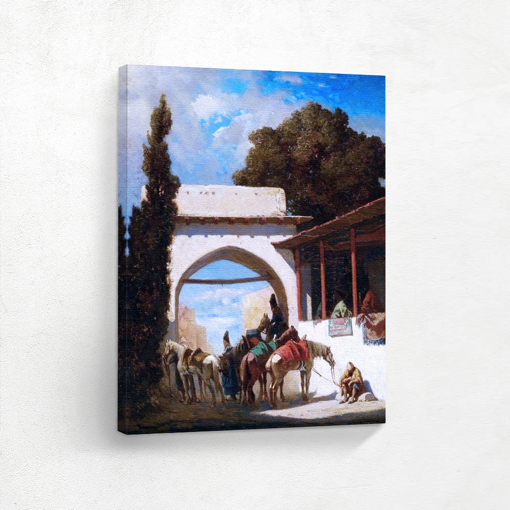 Oriental Landscape with Figures
