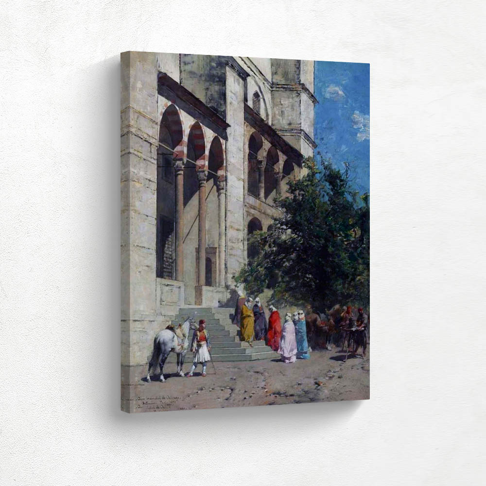 On the Steps of the Mosque Constantinople