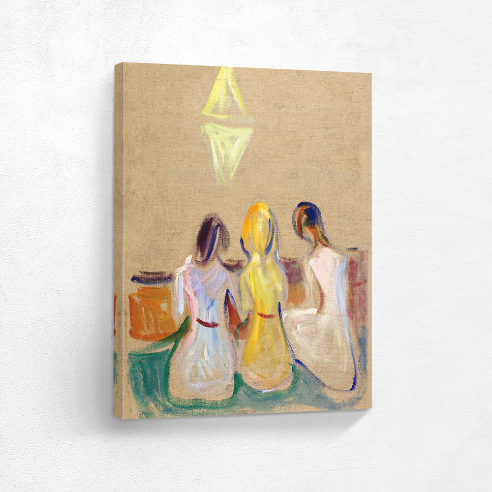 Three Seated Young Women