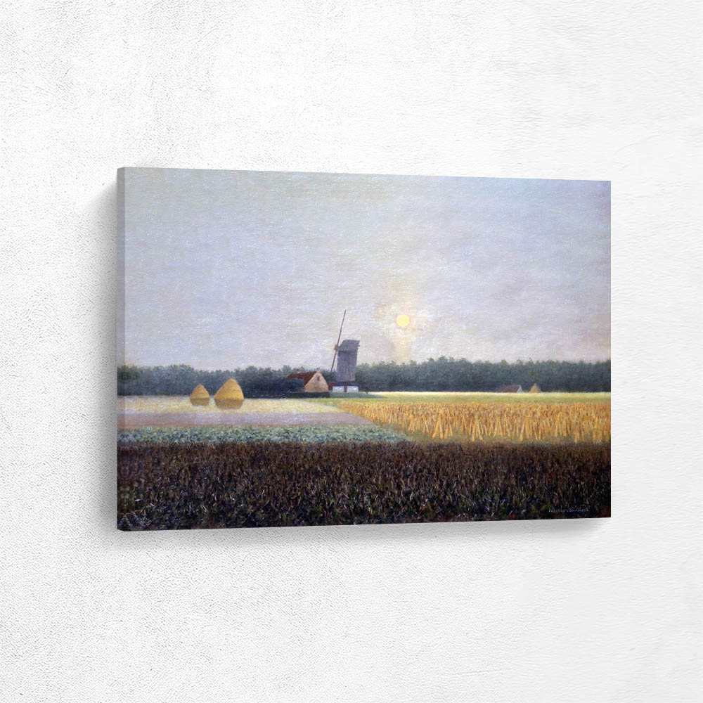 Last Rays of the Sun and Rising Moon