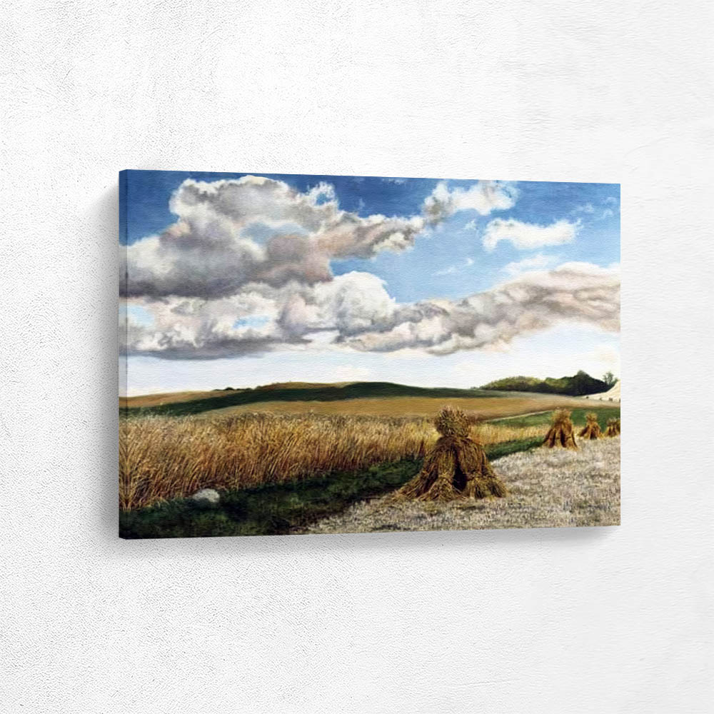 A Hilly Landscape with Corn Sheaves