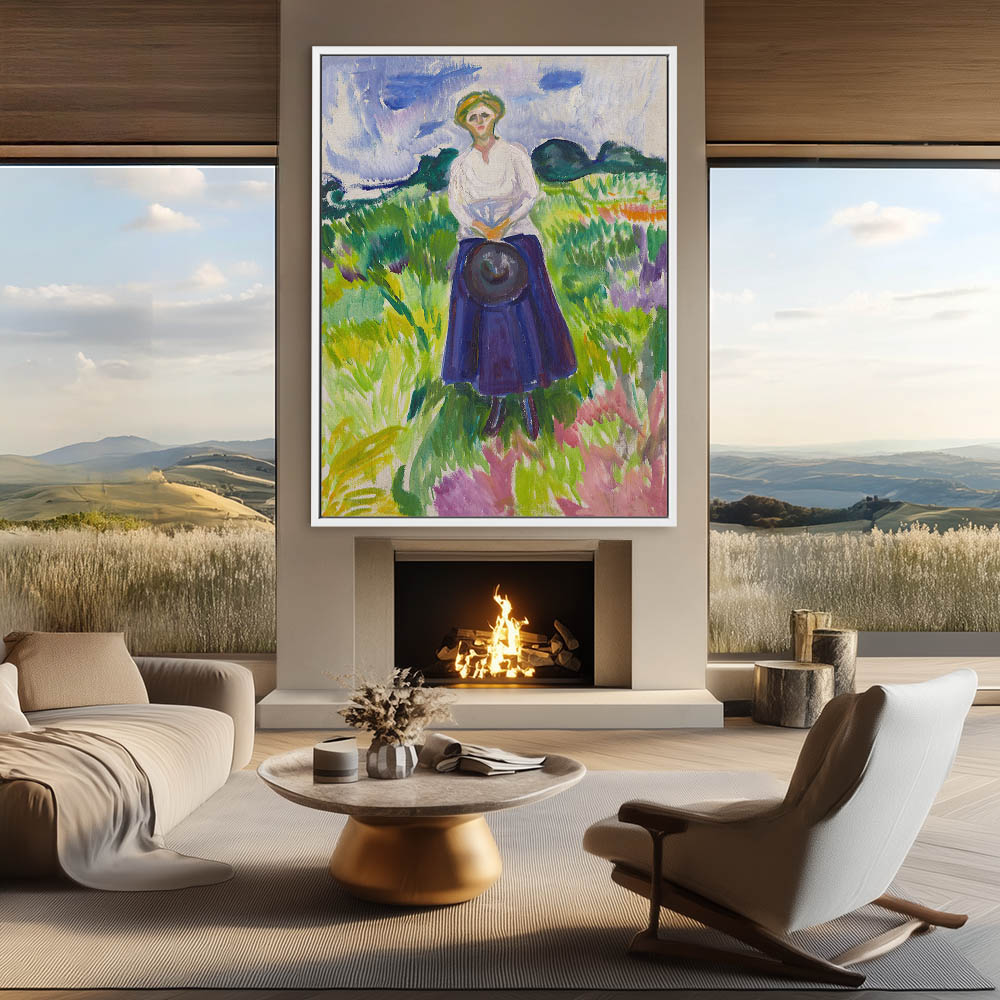 Woman in a Green Meadow - Image 4