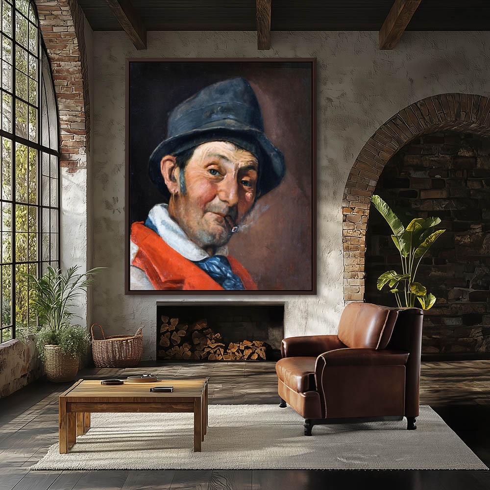 Portrait of a Man Smoking a Cigar - Image 3