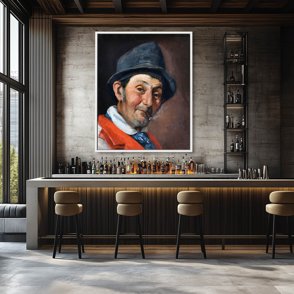 Portrait of a Man Smoking a Cigar - Image 4
