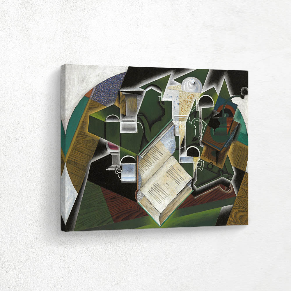 Book, pipe and glasses