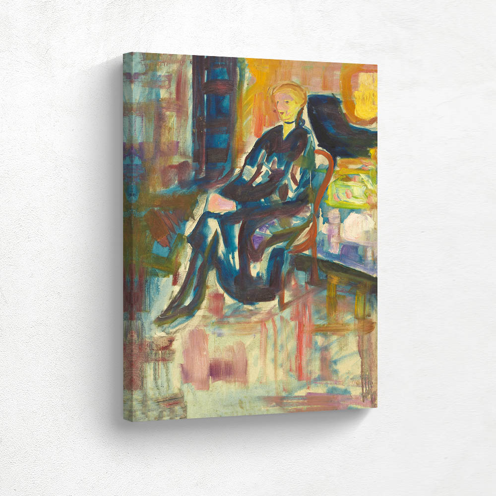 Seated young woman