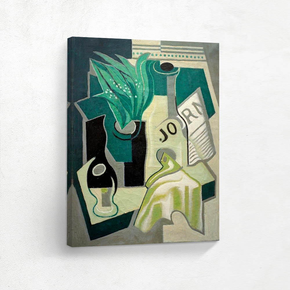 Vase of lilies of the valley