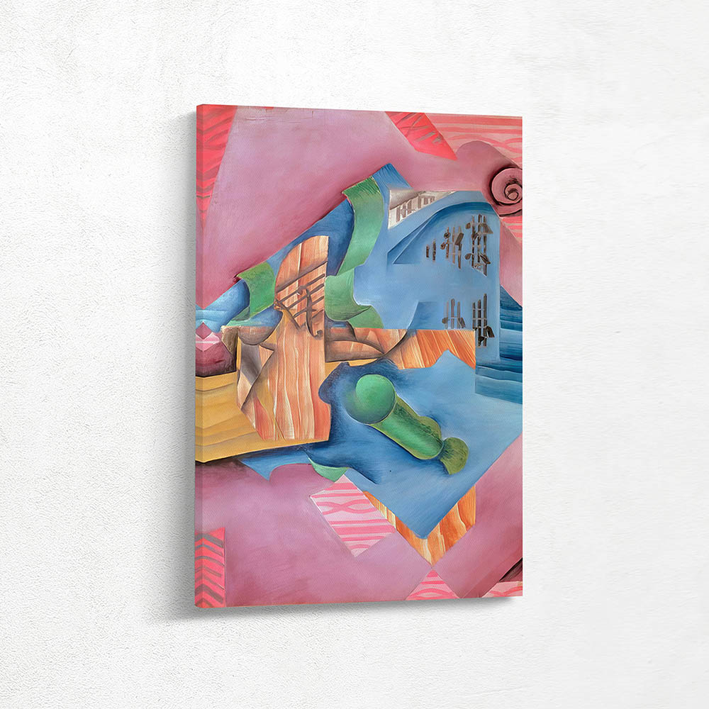 Violin and glass (Still life)