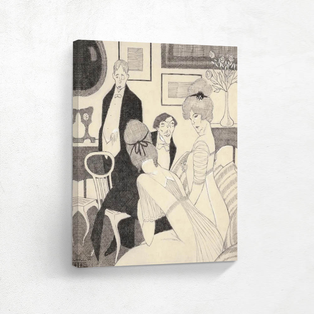 FOUR CHARACTERS IN A LIVING ROOM,