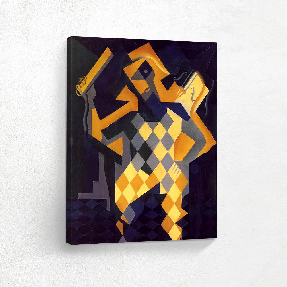 Harlequin on the violin,