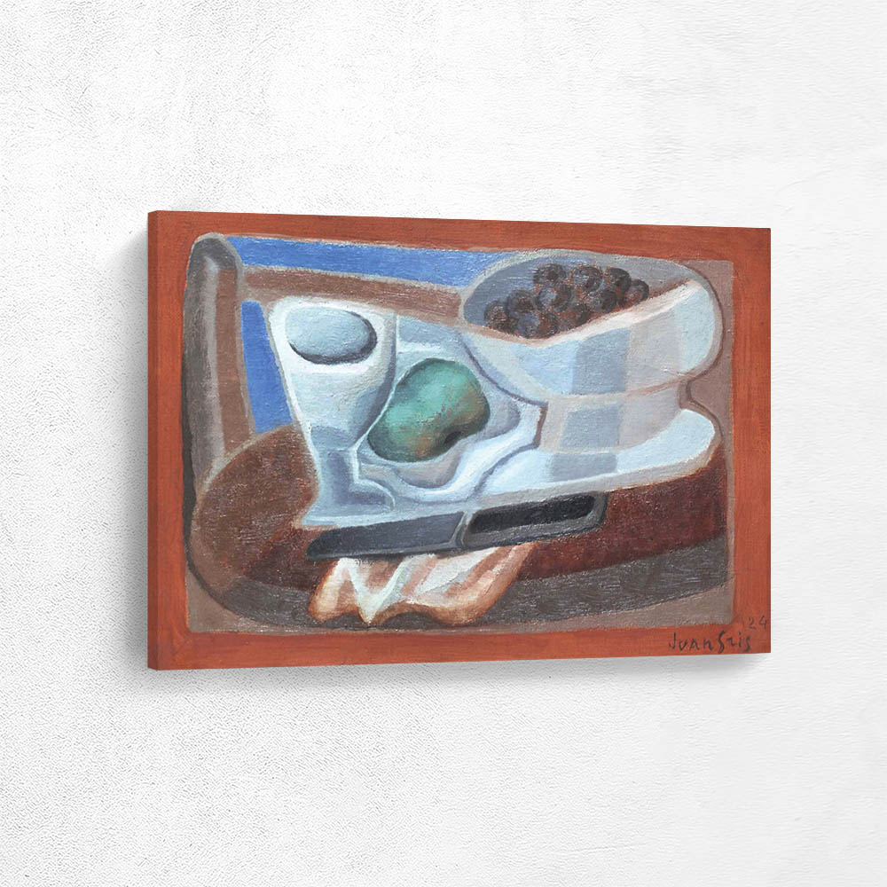 On the pedestal table