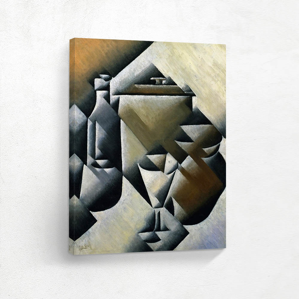 The jug, bottle and a glass