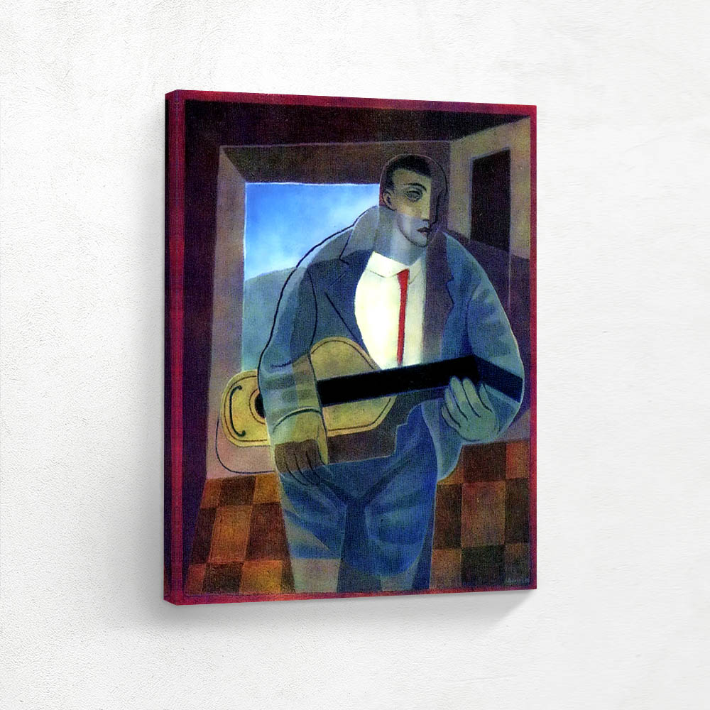 The man with the guitar