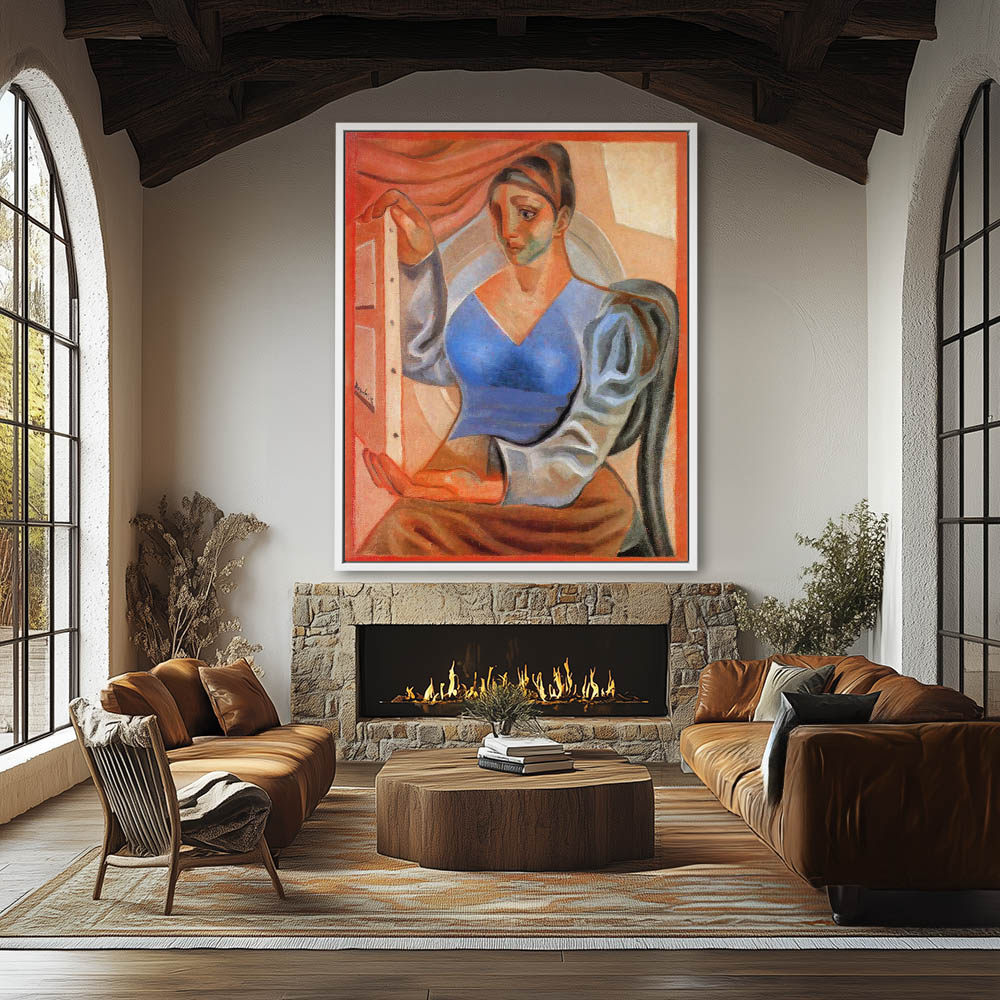Woman with a painting - Image 4