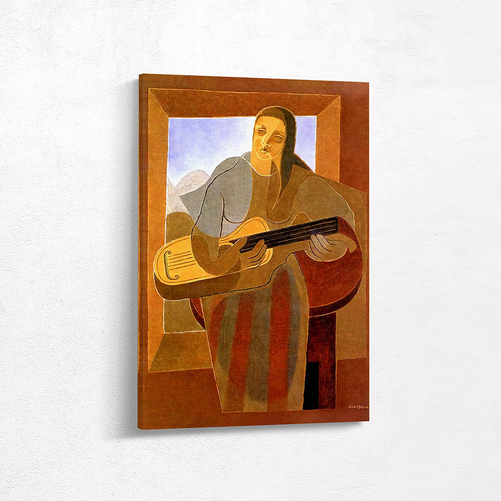 The woman with the guitar