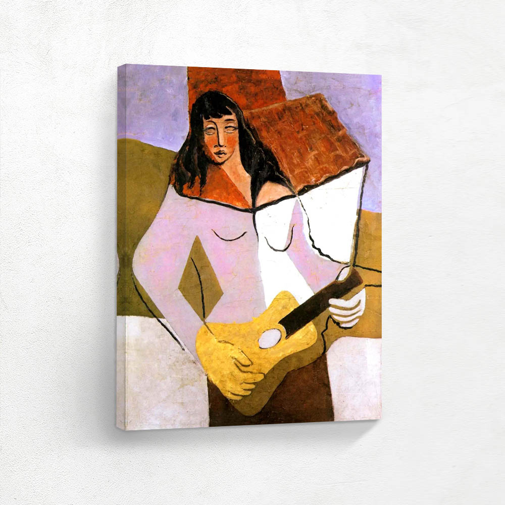 The woman with the guitar