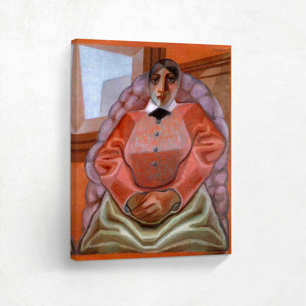 Woman in an armchair,