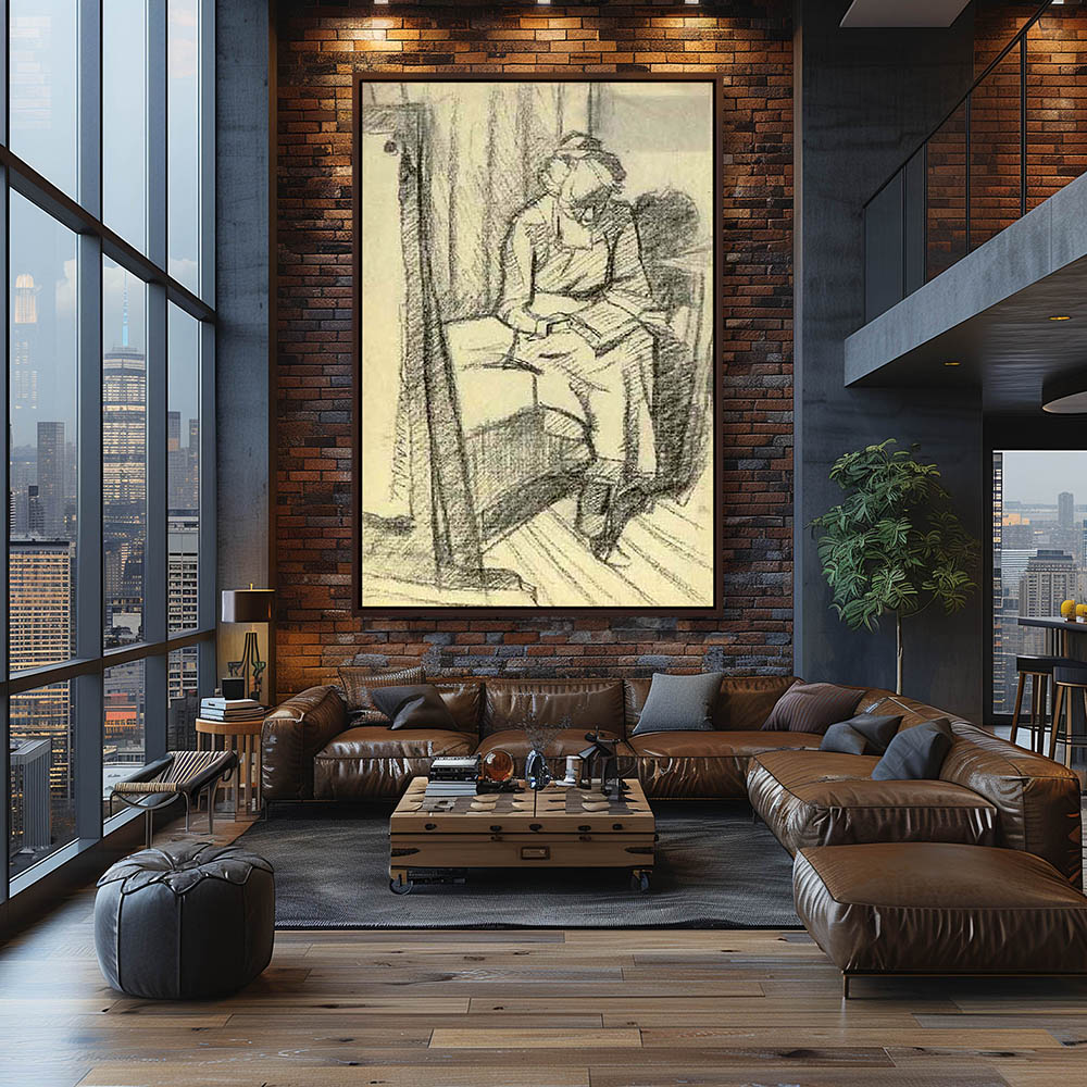 Woman reading, - Image 3