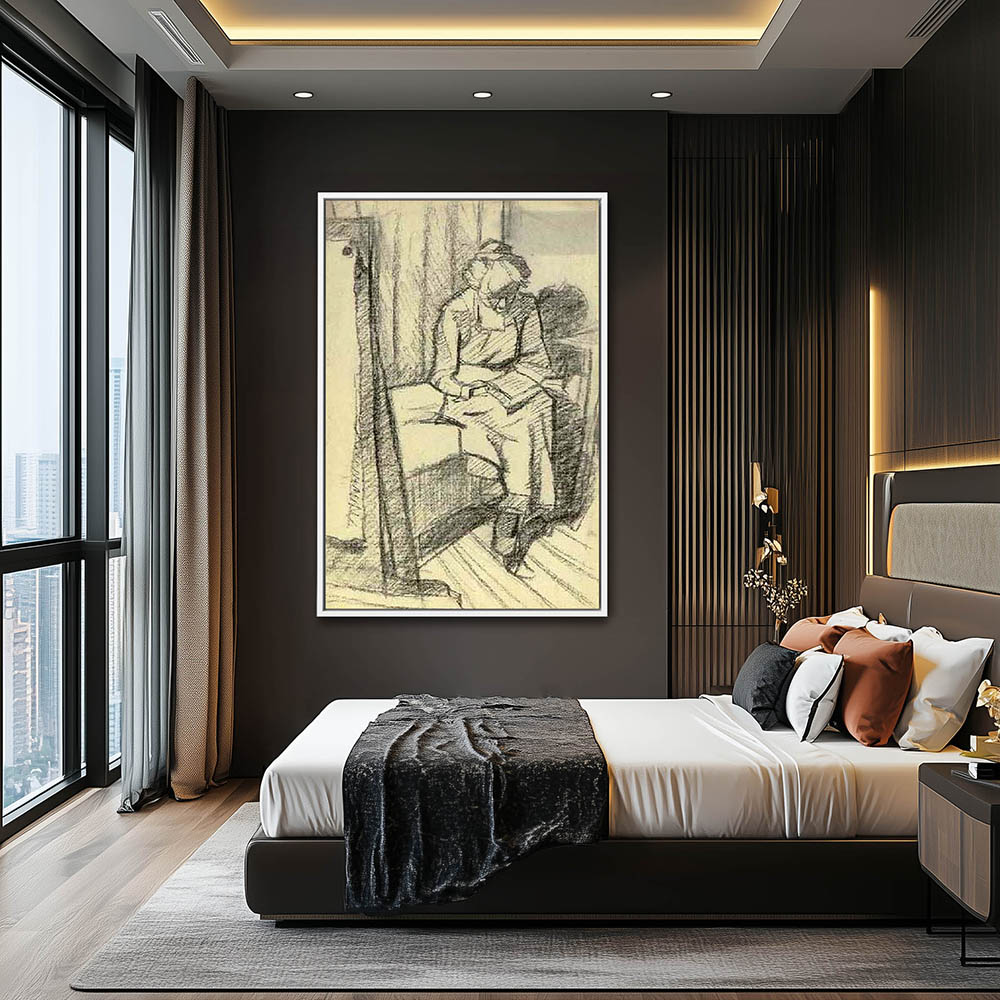 Woman reading, - Image 4