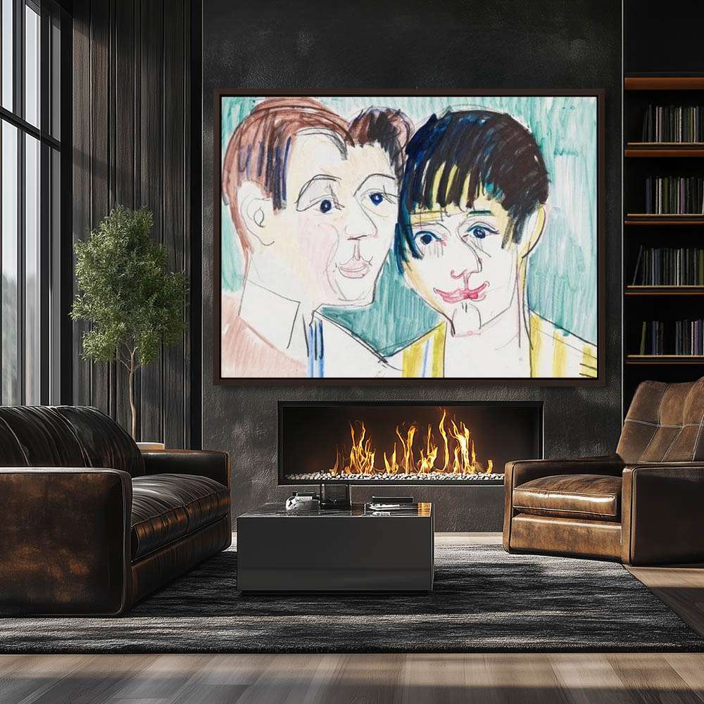 Double portrait, - Image 3