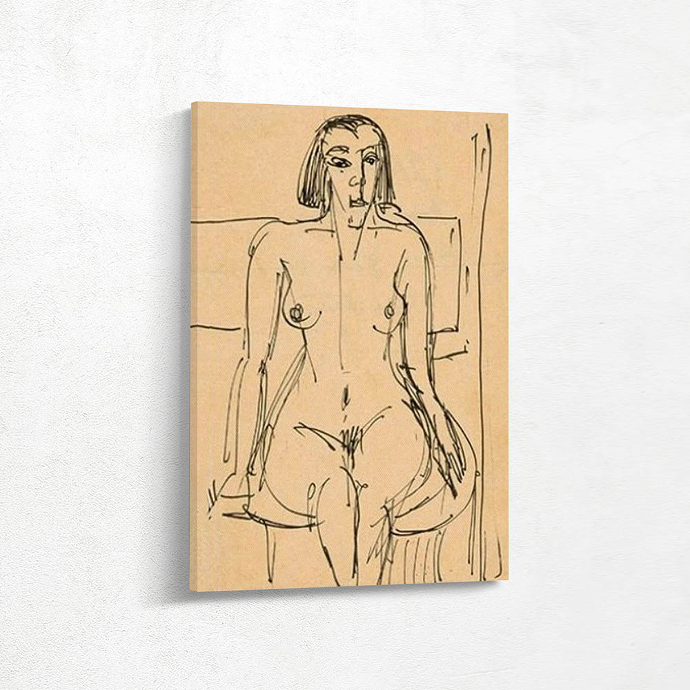 Erna, Nide in a chair