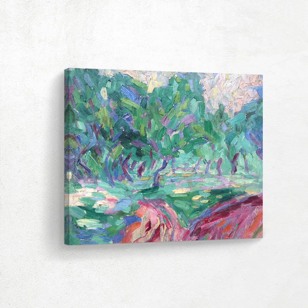 Landscape, Path with Trees