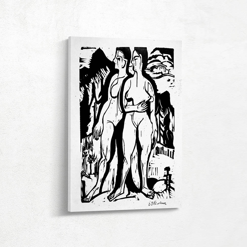 Nude standing in the sun