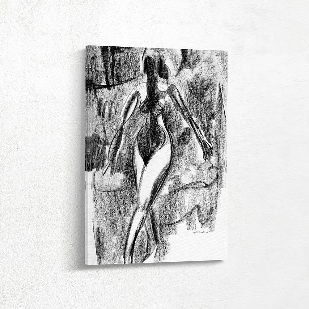 Striding Nude in the Open Air (Female Nude)