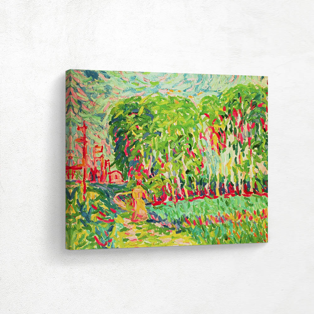 A Woman in a Birch Wood A Woman in a Birch Wood