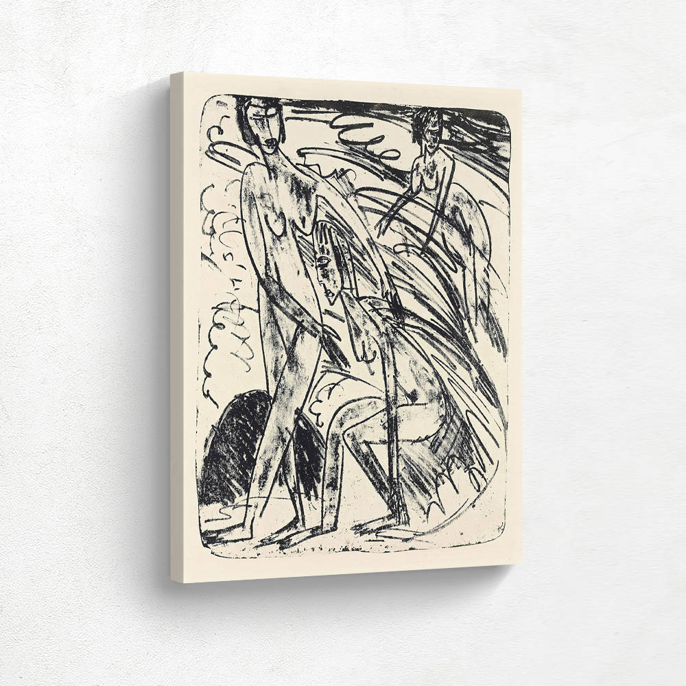 Bather in waves Bather in waves