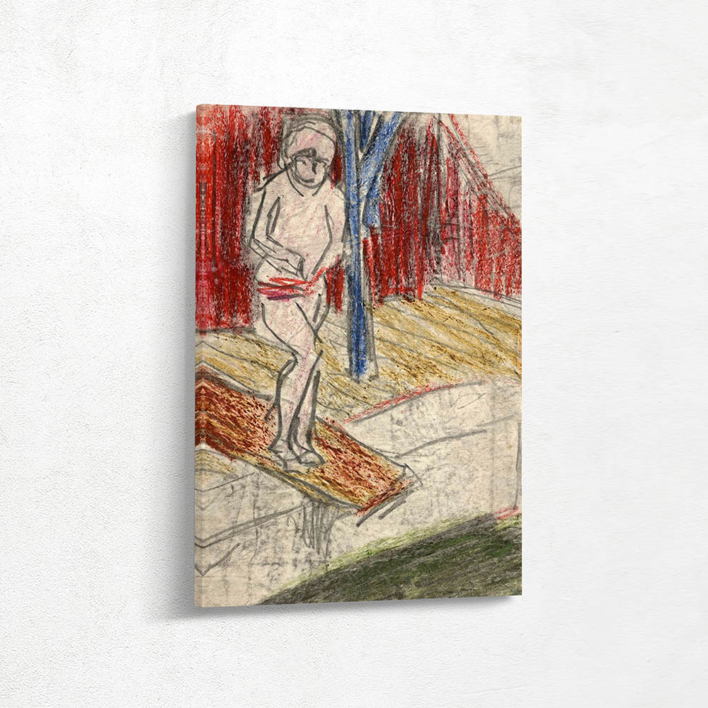 Figure on Diving Board