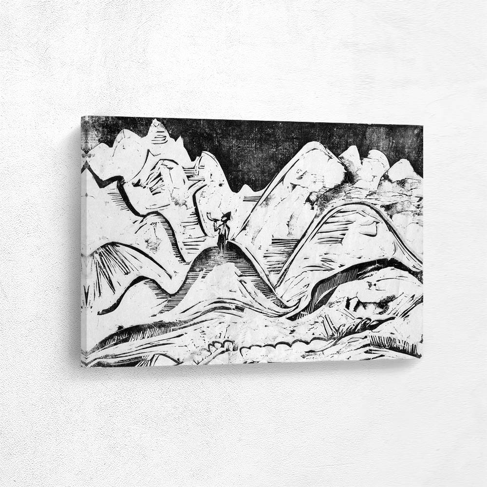 Landschaft mit blasendem Hirten