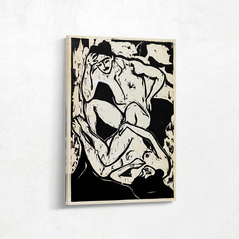 Nacktes Paar auf einem Kanapee