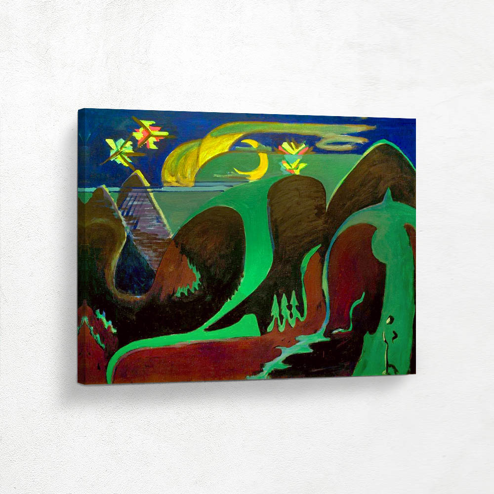 Nocturnal fantasy landscape Nocturnal fantasy landscape