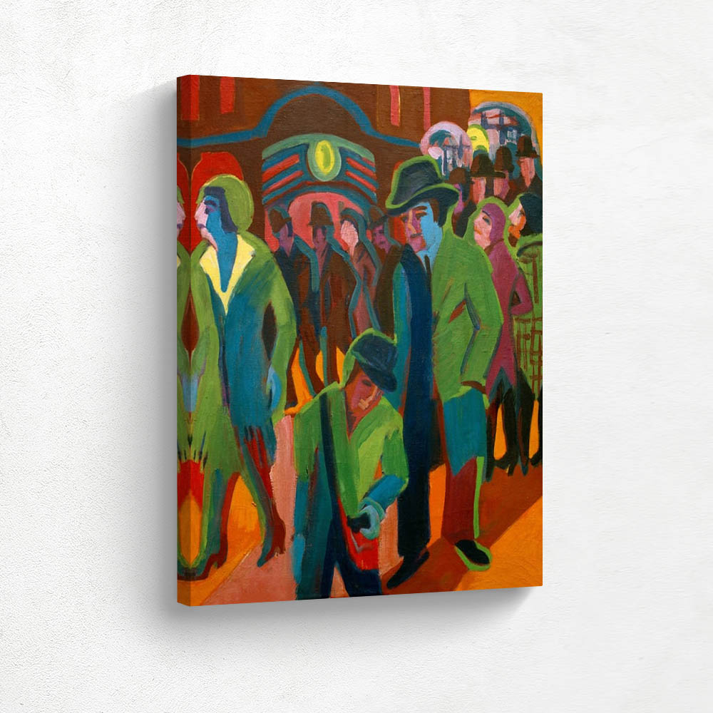 passers-by at night