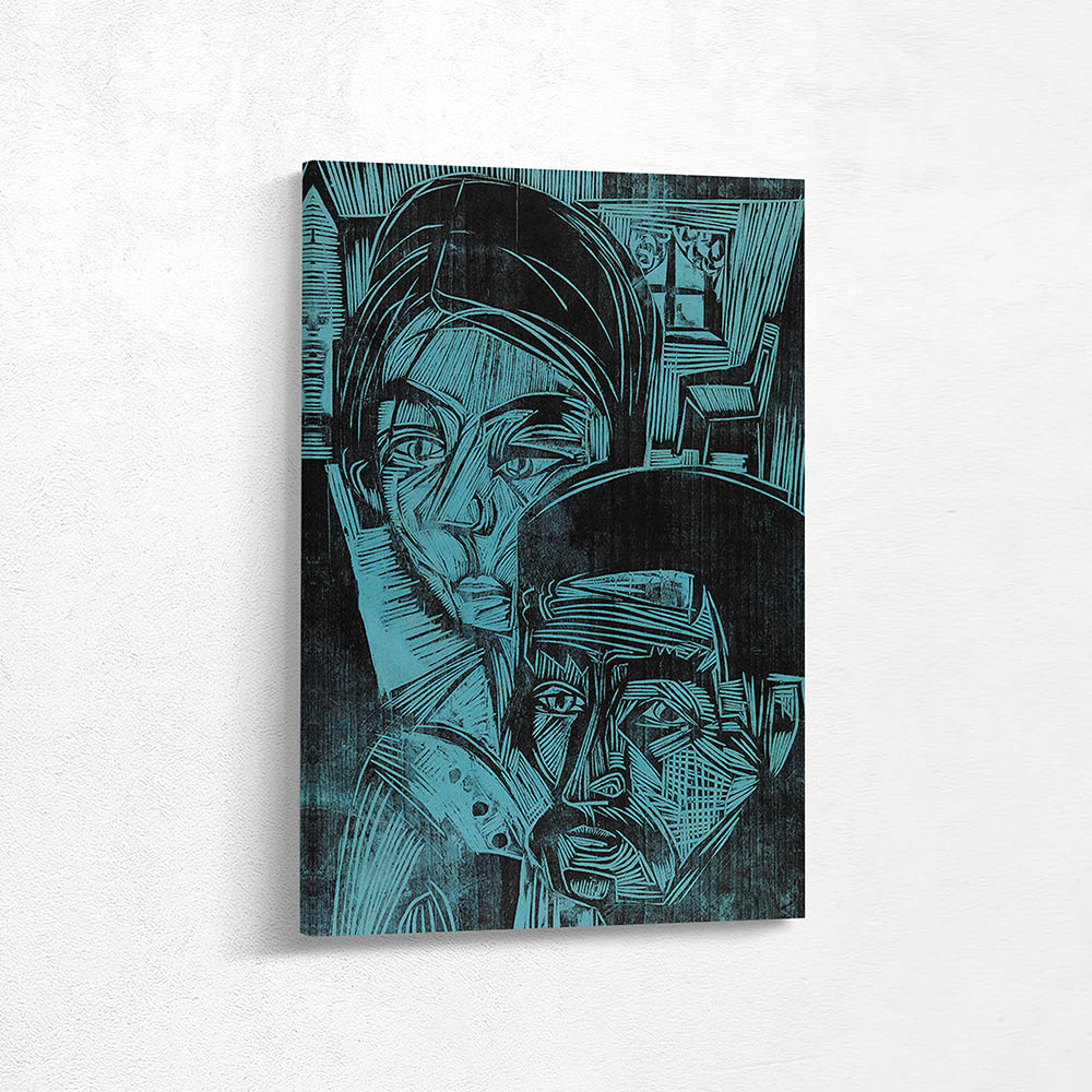 Peasant couple in the hut