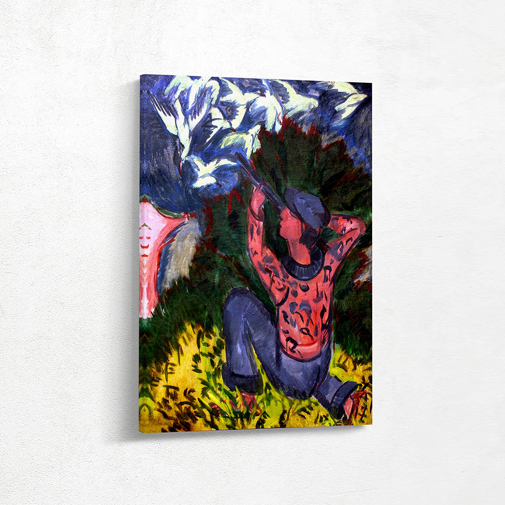 Seagulls in the woods