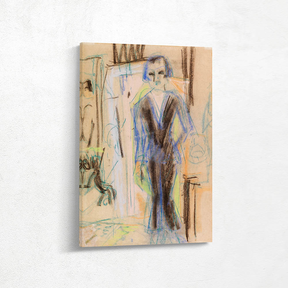 Standing Lady in Evening Dress