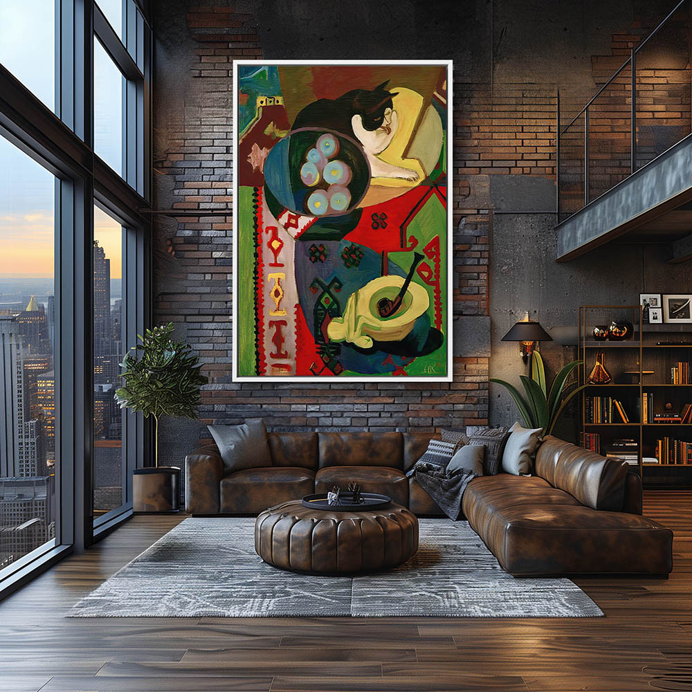 Still life with cat and pipe - Image 4