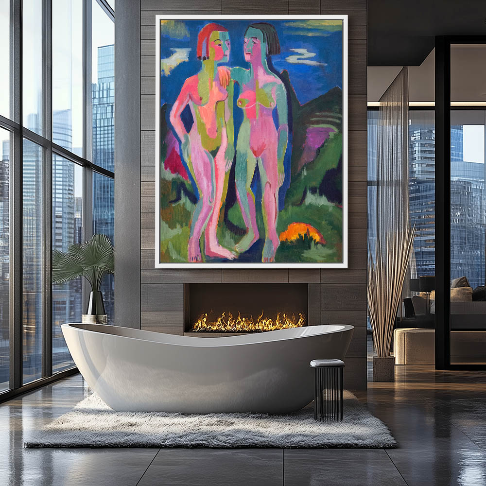 Two female nudes in landscape - Image 4