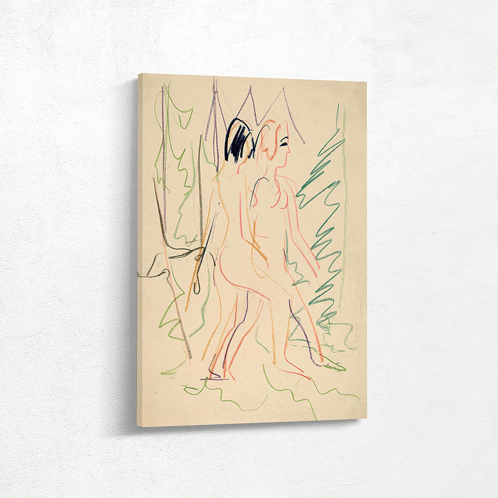 Two Nudes in a Forest