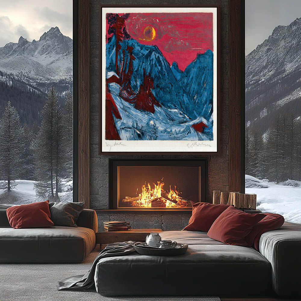 Winter Landscape in Moonlight - Image 3