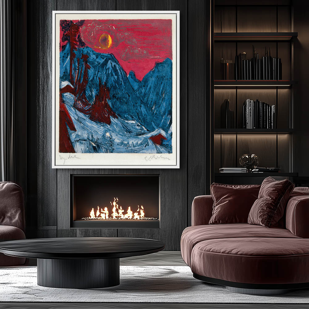 Winter Landscape in Moonlight - Image 4