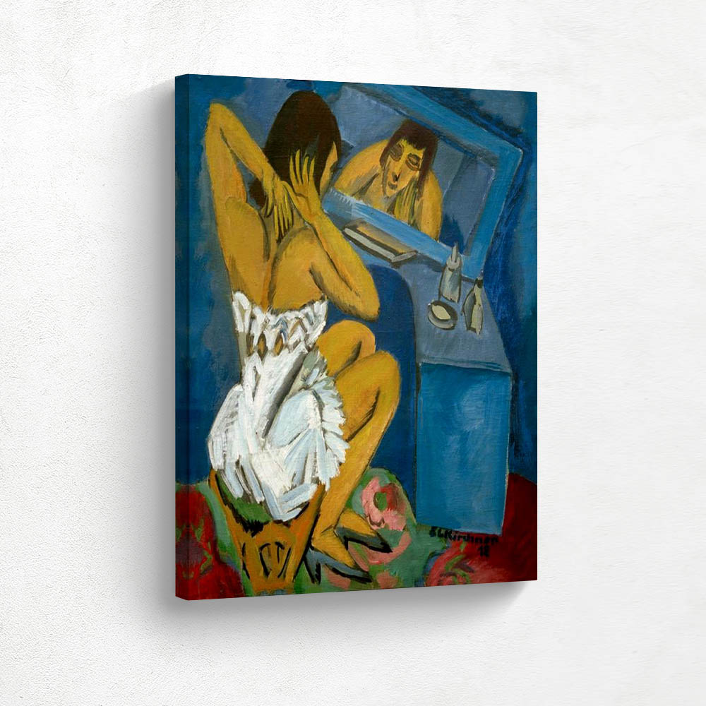 Woman in front of the mirror Woman in front of the mirror