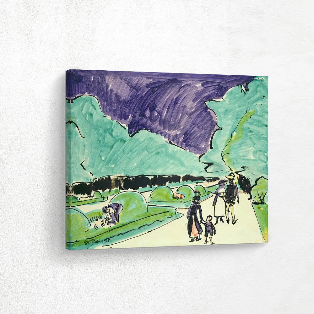 A large garden in Dresden A large garden in Dresden